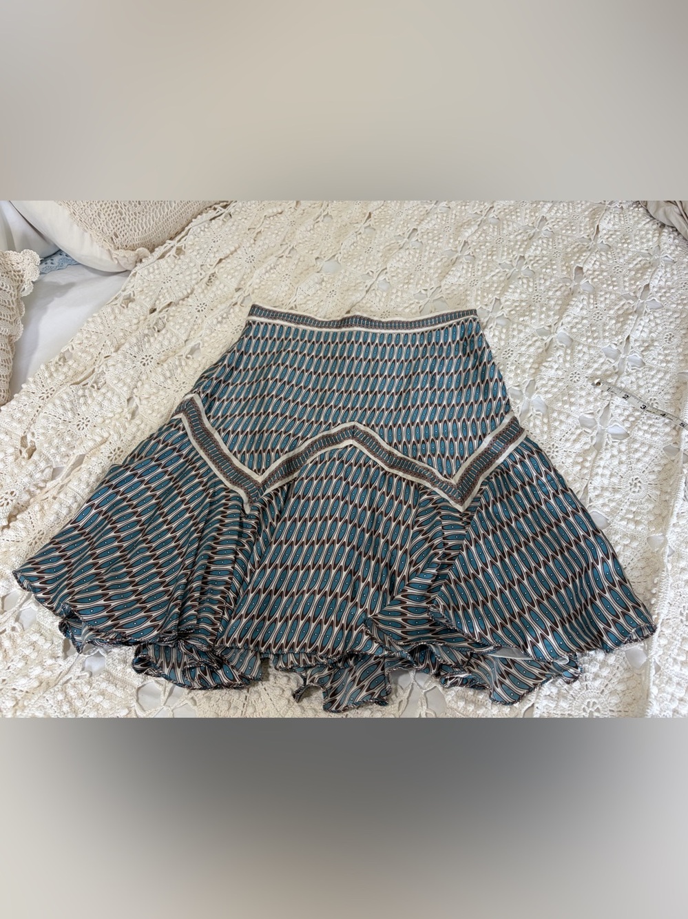 Y2K Studio M silk skirt.